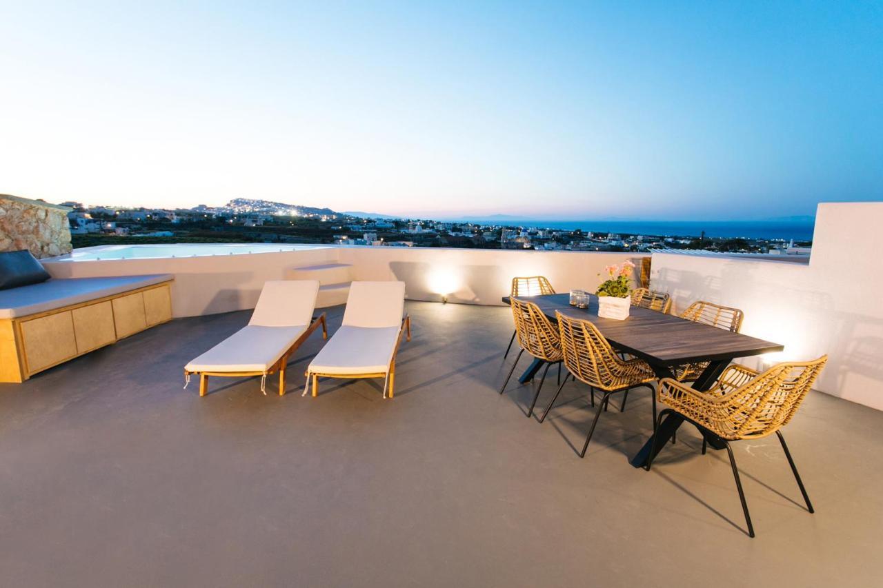 Amer Villa Santorini With Outdoor Hot Tub Vóthon Kültér fotó