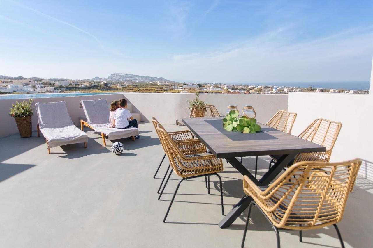 Amer Villa Santorini With Outdoor Hot Tub Vóthon Kültér fotó
