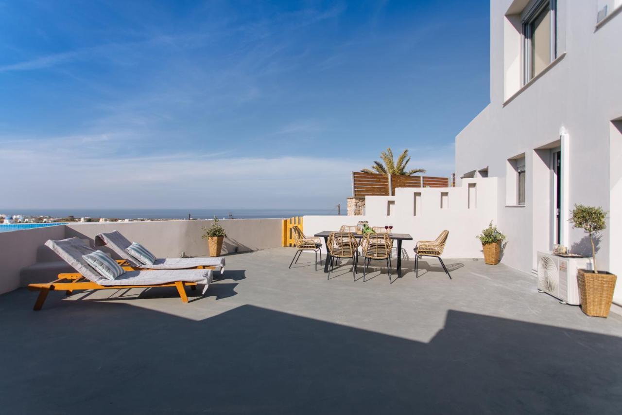 Amer Villa Santorini With Outdoor Hot Tub Vóthon Kültér fotó